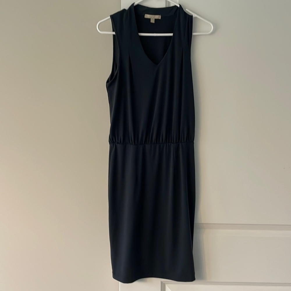 Women’s charcoal gray fitted dress